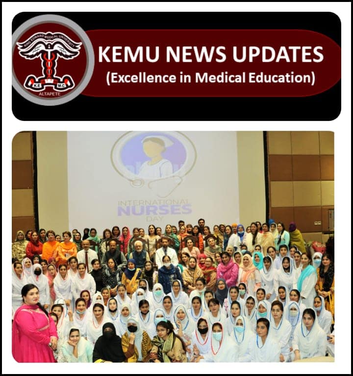230603 Caretaker Provincial Health Minister participated as a Chief Guest in the ceremony of International Nursing Day at KEMU (03-06-23)